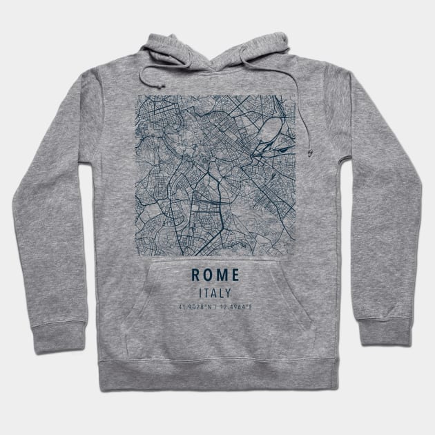 rome simple map Hoodie by boy cartograph